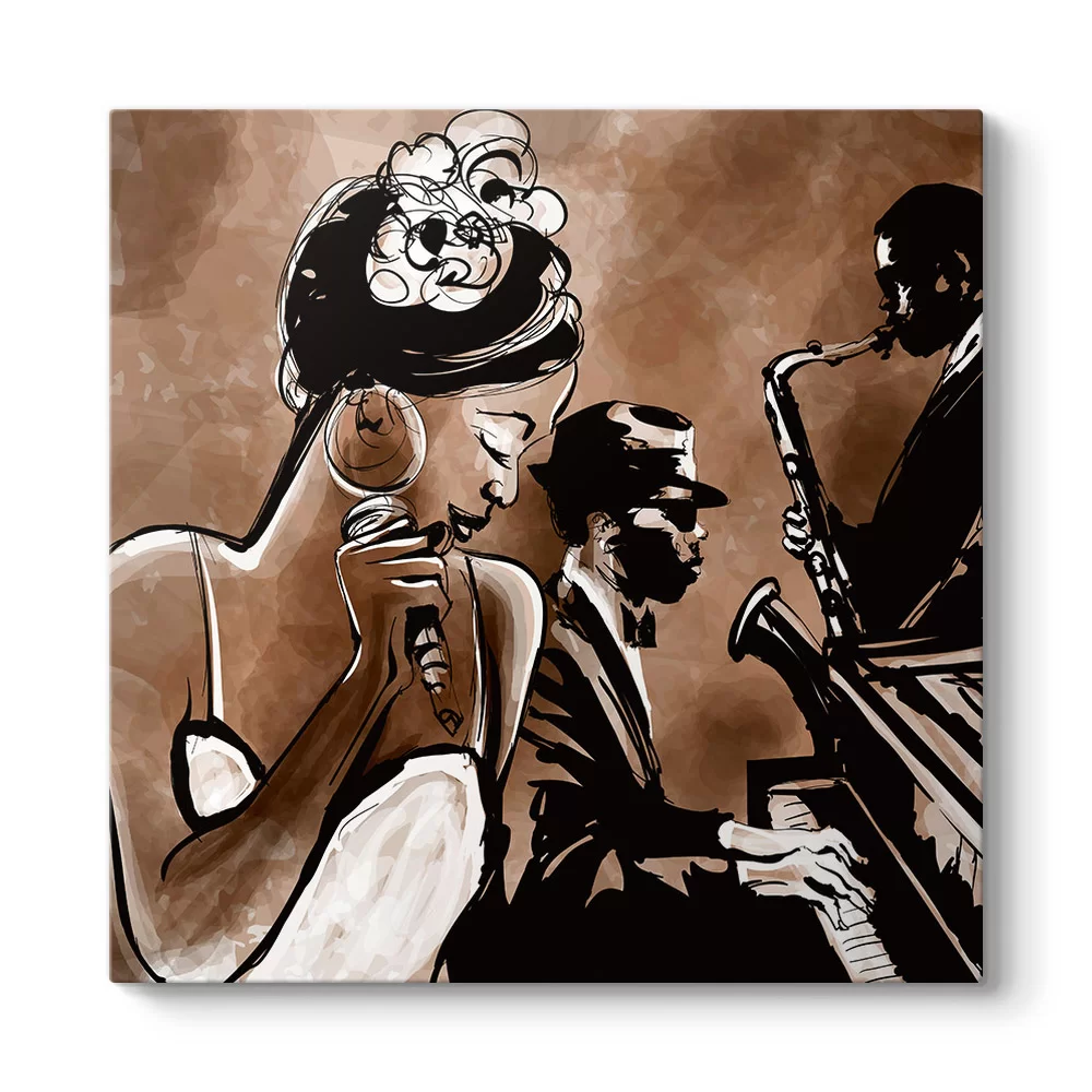 Küba Latin Jazz Tablosu - Model 3
